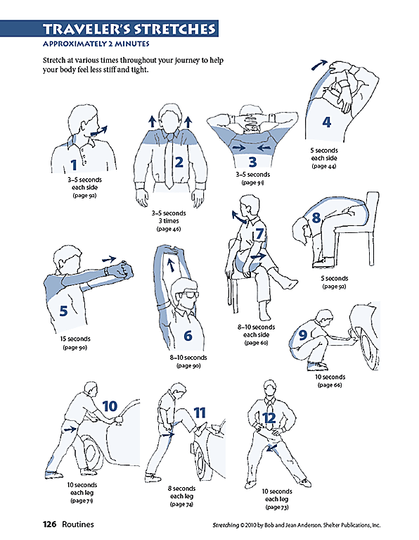 stretching routine for travelers