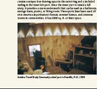 Inside a Travel Study Community School yurt in Franklin, N.H., 1968