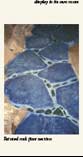 Painted rock floor section