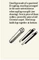 Stool legs made of a quartered fir sapling, stool legs arranged in the same orientation as when sapling was split (see drawing). Seat is piece of foam rubber, covered by piece of old Oriental carpet. Steel strap holds legs together at bottom.