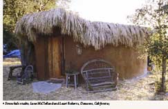 Above and below: Straw bale studio, Lane McClelland and Lauri Roberts, Descanso, California